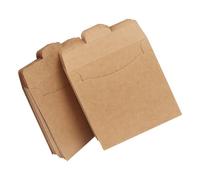 Toddmomy 100 Piezas Fundas de CD Kraft Paquete de Sobres Retro para Almacenamiento de DVD y CD Elegante Diseño de Cartón para Protección de Discos Casa o Negocios