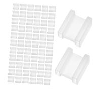 Toddmomy 100 piezas Unidades Tapones Protectores Enchufes Eléctricos con Barrera para Seguridad Infantil y Protección contra Polvo y Agua Fácil Instalación para Enchufes Estándar Usa