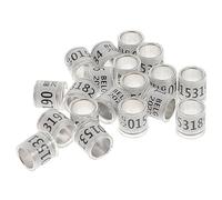 Toddmomy 100 Uds Tobillera De Paloma Anillos De Pata De Pájaro Anillos De Pata De Paloma Anillo De Pie De Pájaro Bandas para Patas De Paloma Anillo De Pie De Paloma Numerado Anillo De Pie