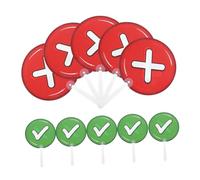Toddmomy 10piezas De Votación Interactivas para Aula De Respuesta para Placas De Doble Cara Falso para Feedback Clase