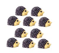 Toddmomy 10piezas Figuras De Erizo Miniatura De Resina Adornos De Animales para Jardín y Terrarios Decoración De Paisajes y Bricolaje