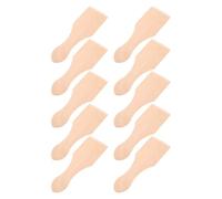 Toddmomy 10piezas Mini Espátulas De Madera Espátula De Cocina y Volteador De Madera para Juguetes De Cocina Jugar Casita y Simular Cocinar