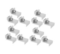 Toddmomy 12 Piezas Abrazaderas de Panel Solar de Aluminio para Montaje y Instalación Sistemas Solares Resistentes Condiciones Severas Diseño de Sujeción Mejorado para Estabilidad