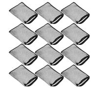 Toddmomy 12 Piezas Bolsa de Filtro para Acuario con Malla Fina y Cierre | Negro, 7,87x6,18x0,08 Pulgadas, para Resinas y Esponjas Filtrantes