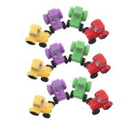 Toddmomy 12 Piezas Mini Resin Farm Tractor Figurines Dollhouse Vehicle Models For Micro Landscape Fairy Garden Decorations