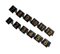 Toddmomy 12 Piezas Número De Placa Decoraciones De La Escena del Crimen Marcadores De La Escena del Crimen Tiendas De La Escena del Crimen Marcadores De Evidencia Acrílico Black