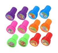 Toddmomy 12 piezas Sellos Autoentintados con Diseños de Animales Adorables para Fáciles de Sostener y Lavar Perfectos para Manualidades Premios Escolares y Fiestas Infantiles