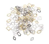 Toddmomy 120 Piezas Mini Vintage Alloy Picture Frames Miniature Dollhouse Photo Frame For DIY Crafting Festival Home Party Decor Retro Tiny Gallery