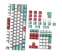 Toddmomy 129 Piezas Teclas para Teclado Mecánico Keycaps de Pbt con Tema Coral Resistentes y Duraderas Compatibles con Teclados para Uso Diseño Sublimado Cinco Caras Altura Xda