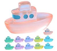 Toddmomy 12piezas Miniatura De Barcos De Resina Que Decoración De Barcos para Jardines Manualidades De De Resina Miniatura
