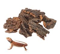 Toddmomy 14 piezas de corteza de corcho, planos, corteza de corcho, fondo de tanque, lagarto terrario, decoración de pared, accesorios de recinto de geco de leopardo