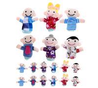 Toddmomy 18 Marionetas para : Juego Familiar de Marionetas de Dedo rellenas - Figuras de Fieltro para Contar Historias, Aprender y Jugar a Roles, Divertido Educativo