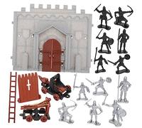 Toddmomy 1Juego Castillo De Juguete con Soldados Miniaturas para DIY De Guerra y Accesorios para Desarrollar Imaginación y Habilidades