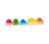 Toddmomy 1juego Juguete Educativo De Geométricas De Madera para Niño Puzzle para Aprendizaje y Desarrollo Cognitivo para y Fomentar Habilidades Sociales
