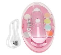 Toddmomy 1juego Kit De Cortauñas Eléctrico Para Bebés De Pulido y Recorte De Uñas Sin Batería Accesorios Para Manicura De Infantes Diseño Luz Nocturna Color Rosa