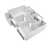 Toddmomy 1juego Maqueta Arquitectónica Montaje DIY Modelo de Apartamento Miniatura con Diseño de Planta Interior Básico Kit Completo para Manualidades y Visualización Arquitectónica