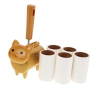 Toddmomy 1juego Rodillo Quitapelos para Forma De Gato Cepillo Adhesivo para Eliminar Pelusa De y Gato Recargas Diseño y para Ropa y Muebles