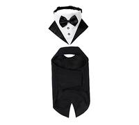 Toddmomy 1juego Traje para Perro Bandana y Pajarita Conjunto Elegante y Cómodo para Mascotas Ropa De Fiesta para Perros para Ocasiones Especiales y Celebraciones