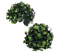 Toddmomy 2 Bolas Topiario Artificial Decorativas Bolas De Césped Artificial Para Jardín Decoración Exterior
