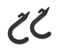 Toddmomy 2 ganchos en J para jaula de potencia - Perchas resistentes para equipos de gimnasio - Ganchos multiusos para accesorios de jaula de sentadillas, almacenamiento de barras de levantamiento de