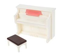 Toddmomy 2 Juegos Conjunto Mini Pianos y Sillas para Casa de Muñecas Accesorios Realistas y Detallados para y Decorar Estimulan Creatividad Habilidades Sociales Color Color Aleatorio