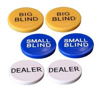 Toddmomy 2 Juegos De Fichas De Bingo Fichas De Bingo Fichas De Póker Ciegas Y Pequeñas Fichas De Póker con Ficha Ciega Fichas De Póker Fichas De Juego Fichas De Juego Fichas