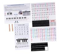Toddmomy 2 Juegos De Pegatinas Para Teclado De Piano Etiquetas De Notas Soporte Para Micrófono De Escritorio Funda Para Teclado Bolsa Para Teclado Pegatinas Con Clip Para Pedal De