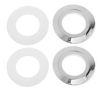 Toddmomy 2 Juegos Dual Flush Toilet Button Converter Plate Compatible With Systems Easy Install Stable Push Action Low Maintenance Flush Button Replacement Gasket For Bathroom