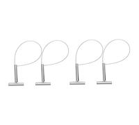 Toddmomy 2 Juegos Juego De Cerdos De Metal Herramienta Para Cerdos Atrapador De Ganado Soporte Para Postes De Ganado Lazo De Captura Accesorios Para Cría De Cerdos Piggy Two 2 piezas * 2