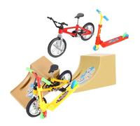 Toddmomy 2 Juegos Kit de Competitivo de Mesa Juguetes Deportivos de Dedos con Rampas Realistas Aleación de Aluminio para Fiesta y Entretenimiento