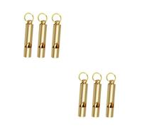 Toddmomy 2 Juegos Silbar Cortado Silbato Para Perros Partidos Retráctil Silbatos Deportivos Estojos Escolares Whistle Silbato De Supervivencia Silbato Llavero Cobre Golden 3 Piezas * 2