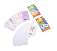 Toddmomy 2 Juegos Tarjeta de Aprendizaje cognitivo Tarjetas de Aprendizaje Juguetes de Aprendizaje para pequeños NITDLER Aprendiendo Flashcard Tarjetas con imágenes