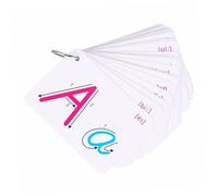 Toddmomy 2 Juegos Tarjetas del Alfabeto Tarjeta De Ortografía Inglesa Tarjeta De 26 Letras Tarjeta De Alfabetización para Letra ABC Tarjetas Inglesas De 26 Letras