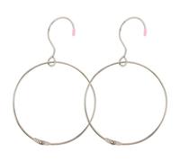 Toddmomy 2 organizadores de cinta de acero inoxidable - Soporte para cinta de oficina con gancho - Estante para rollos de 6.1" - Soporte para carretes de para armario de oficina, aula y hogar
