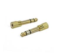 Toddmomy 2 Piezas Adaptador Jack Audio Macho Hembra para Micrófonos y Instrumentos Musicales Conector de Audio Compacto para Guitarra y Piano Eléctrico