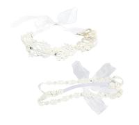 Toddmomy 2 Piezas Banda Cabello De Encaje y Flores Diadema De Cinta Cabello Para Niña Accesorios Para Foto Infantil Color Aleatorio Unidades