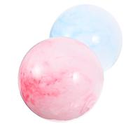Toddmomy 2 Piezas Bola de Yoga Profesional para Ejercicio Interior Accesorio Multiusos para Entrenamiento de para Yoga Barre y Rehabilitación Colores Rojo y Azul