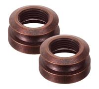 Toddmomy 2 Piezas Botón de Clavija Final para Guitarra Acústica, Cubierta de Zócalo de Latón 3/8-32, Conector Hembra para Clavija de Extremo, Accesorio Profesional para Mantenimiento