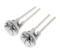 Toddmomy 2 piezas Botón Doble para Cisterna de Inodoro Accesorio para Baño Pulsador para Descarga Diseño Abs Duradero Reemplazo Fácil sin Herramientas