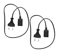 Toddmomy 2 Piezas Cable de Carga para Calentador de Manos y Bolsa de Agua Caliente Cable de Alimentación Eléctrico Compacto y Seguro para Viajes Uso Hogar y Exterior Enchufe EU