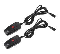 Toddmomy 2 Piezas Controlador de Escenario para Máquina de Humo Activación Remota, Plástico Negro y Conector de 3 Pines para Uso en Presentaciones y Bodas