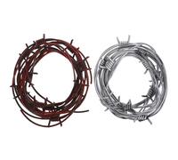 Toddmomy 2 Piezas Decoración de Cuerda de Alambre de Púas Falsa para Halloween Efecto Realista para Fiestas Casas Embrujadas y Accesorios Temáticos