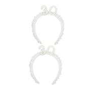 Toddmomy 2 Piezas Diadema De Perlas Feliz Cumpleaños Diadema Para Mujer Diadema De Cumpleaños Tiara De Cumpleaños Para Mujer Aleación De Aluminio