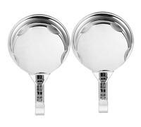 Toddmomy 2 Piezas Gancho Ventosa ABS Plata, Colgador de Pared Ventosa, Fuerte Succión, sin Taladro, Desmontable, para Llaves y Artículos de Baño en Superficies Lisas y Vidrio