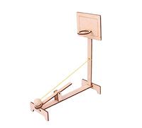 Toddmomy 2 Piezas Juguete Científico de Máquina de Baloncesto de Madera DIY Educativo sobre Teoría de Palancas Juguete Didáctico y Aprendizaje Práctico