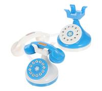 Toddmomy 2 Piezas Juguete Teléfono Simulado para Plástico Azul y Blanco Educativo y Seguro para Desarrollo Cognitivo y Social Preescolar