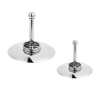 Toddmomy 2 Piezas Juguetes de Entrenamiento para Loros de Metal Galvanizado Color Plata, Fáciles de Usar para Desarrollo de Inteligencia y Juego Diario