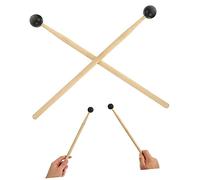 Toddmomy 2 Piezas palillo de doble Accesorios para tambores baquetas percusión palos instrumentos de para instrumento musical baqueta clasica bambú