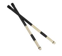 Toddmomy 2 Piezas palillo de tambor baquetas Principiante Batería palos equipo Poseedor accesorios Vara de bambú cepillo de tambor baqueta de bambú De madera Negro