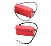 Toddmomy 2 Piezas Pastilla de doble vibración para guitarra pastillas de guitarra pastilla de guitarra electrica camioneta de metal Pickups de guitarra eléctrica pastilla de boca rojo